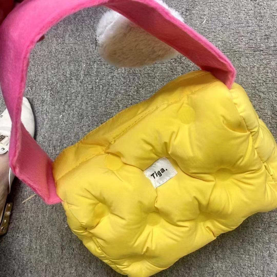 Bun Natural Wake-up Squares Egg Cakes Barley Shoulder Bags