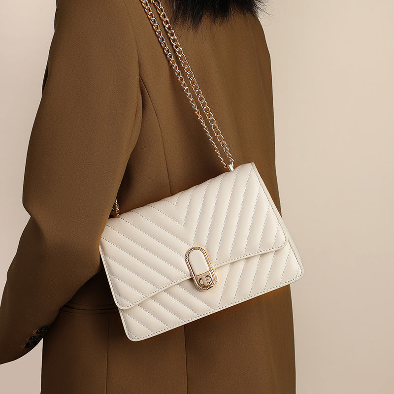 Women's Chain Autumn Light Luxury Genuine Leather Shoulder Bags