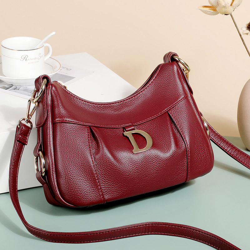 Trendy Women's Fashion Mother Soft Leather Crossbody Bags
