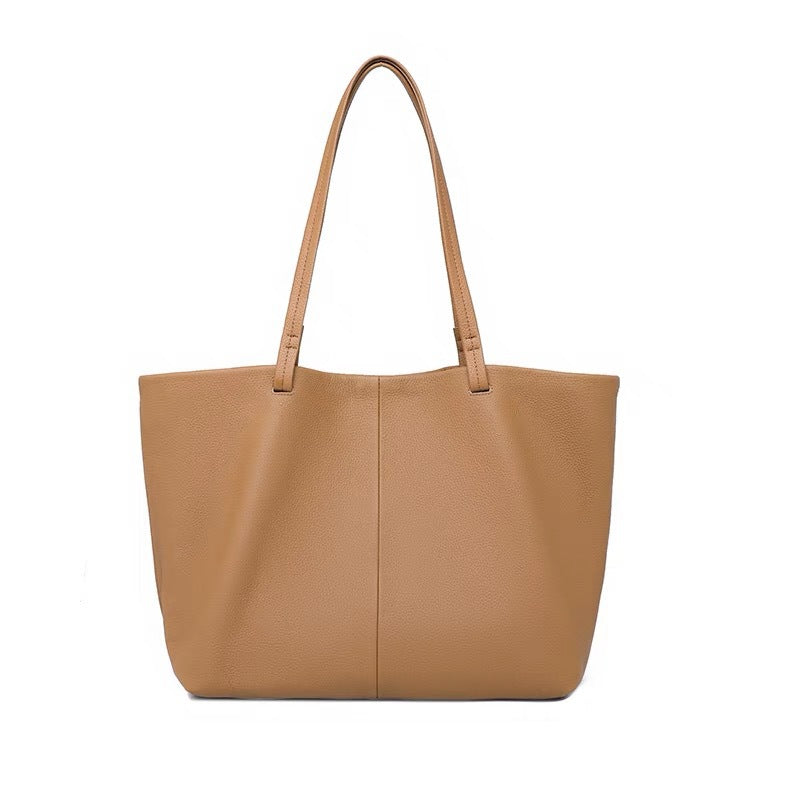 Women's Large First Layer Cowhide Capacity Commuter Tote Bags