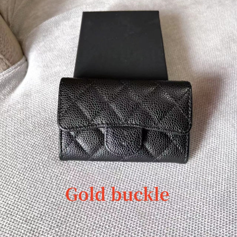 Style Business Caviar Diamond Plaid Female Card Holder