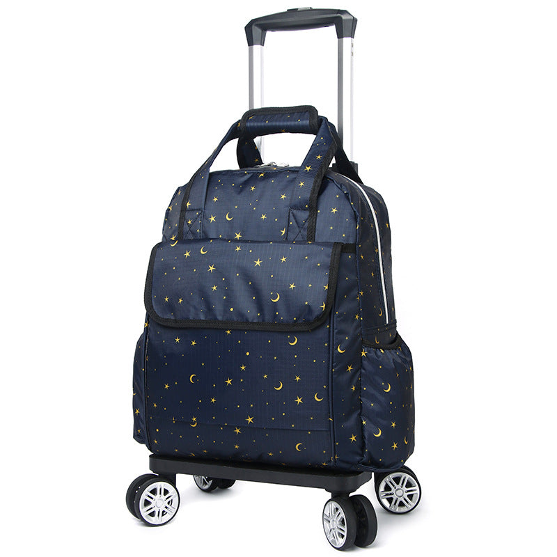 Can Be Pushed Pulled Detachable Large Travel Bags