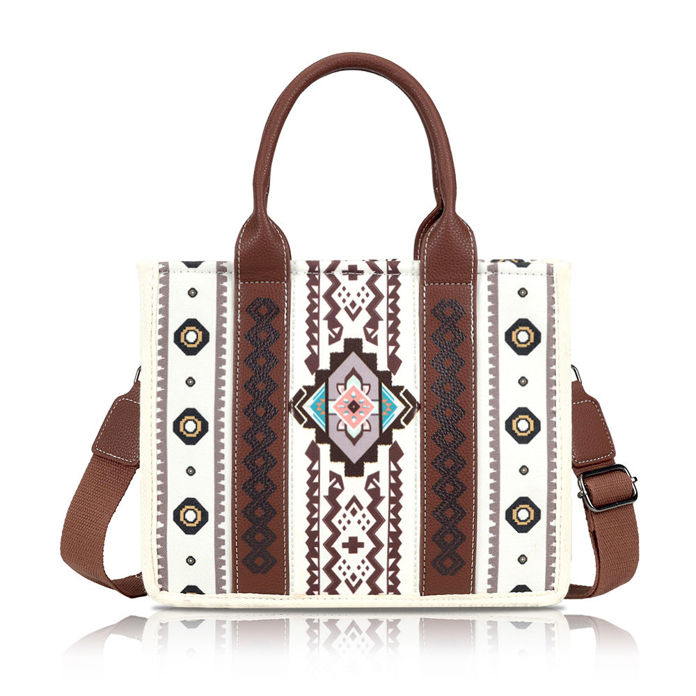 Women's Bohemian Ethnic Style Canvas Large Capacity Tote Bags