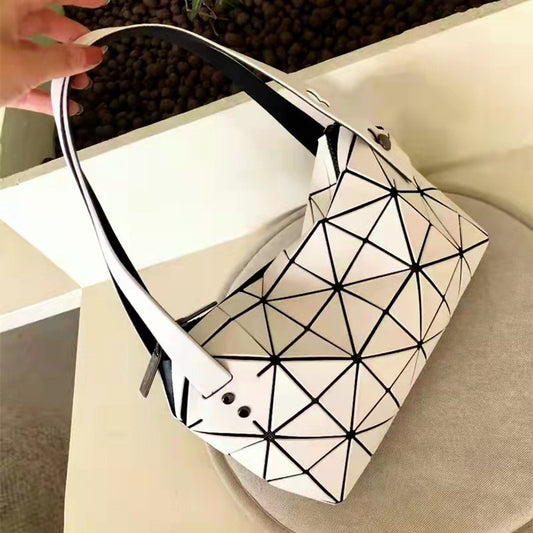 Triangle Rhombus Boston Frosted Underarm Fashion Pillow Handbags