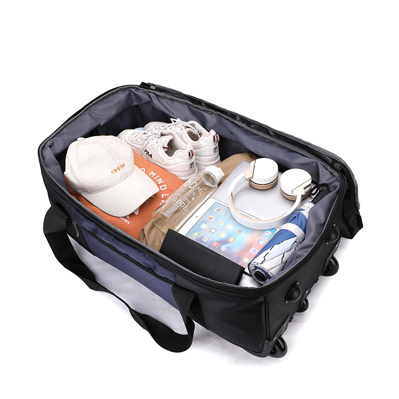 Capacity Portable With Wheels Folding Camping Bags