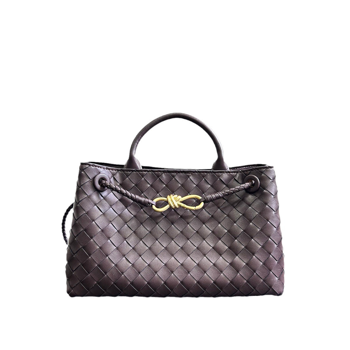 Women's Genuine Leather Woven Cowhide Hand Niche Shoulder Bags