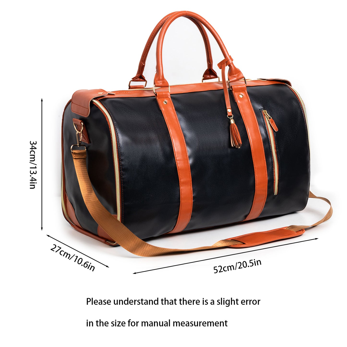 Women's Classic Portable Folding Clothing Side Luggage