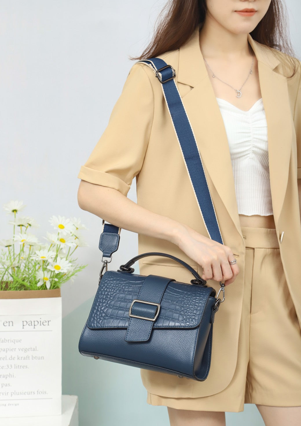 Women's Leather Simple First Layer Fashion Large Handbags