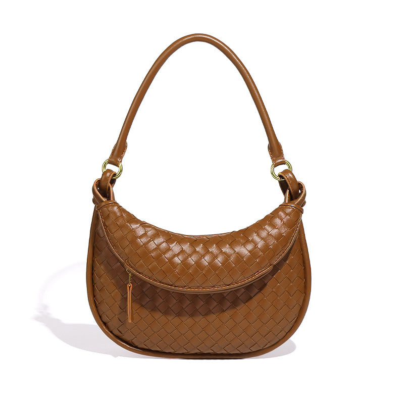 Women's Fashion Retro Twin Woven Advanced Portable Armpit Bags