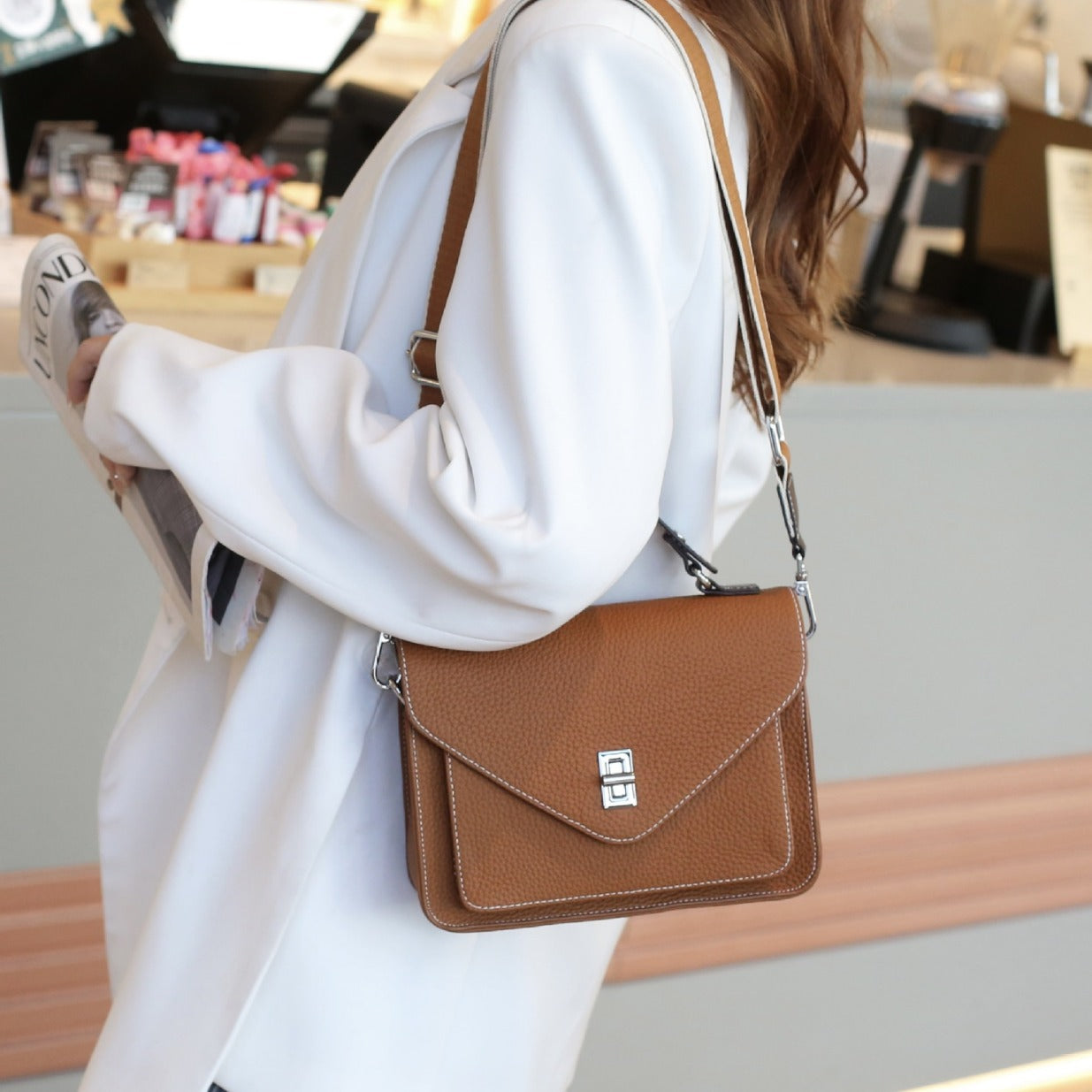 Women's Genuine Leather Commuter Spring French Crossbody Bags