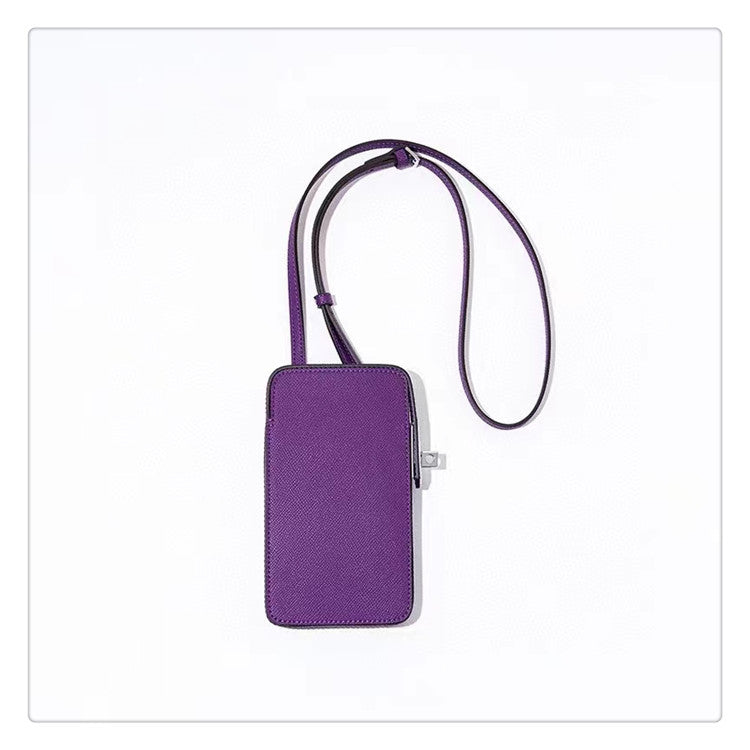Mobile Fashion Genuine Leather Box Simple Small Square Bags