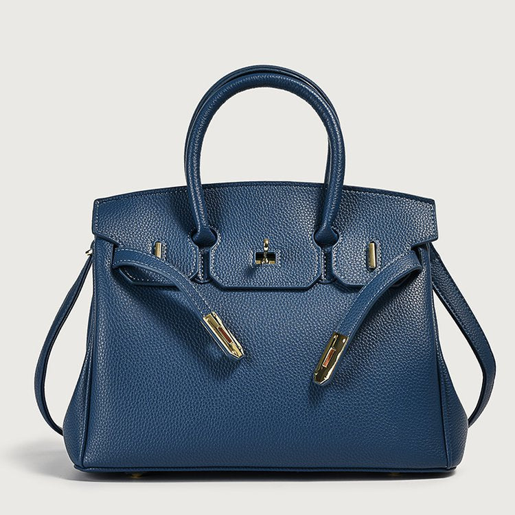 Women's Korean Big Portable Litchi Pattern Fashion Handbags