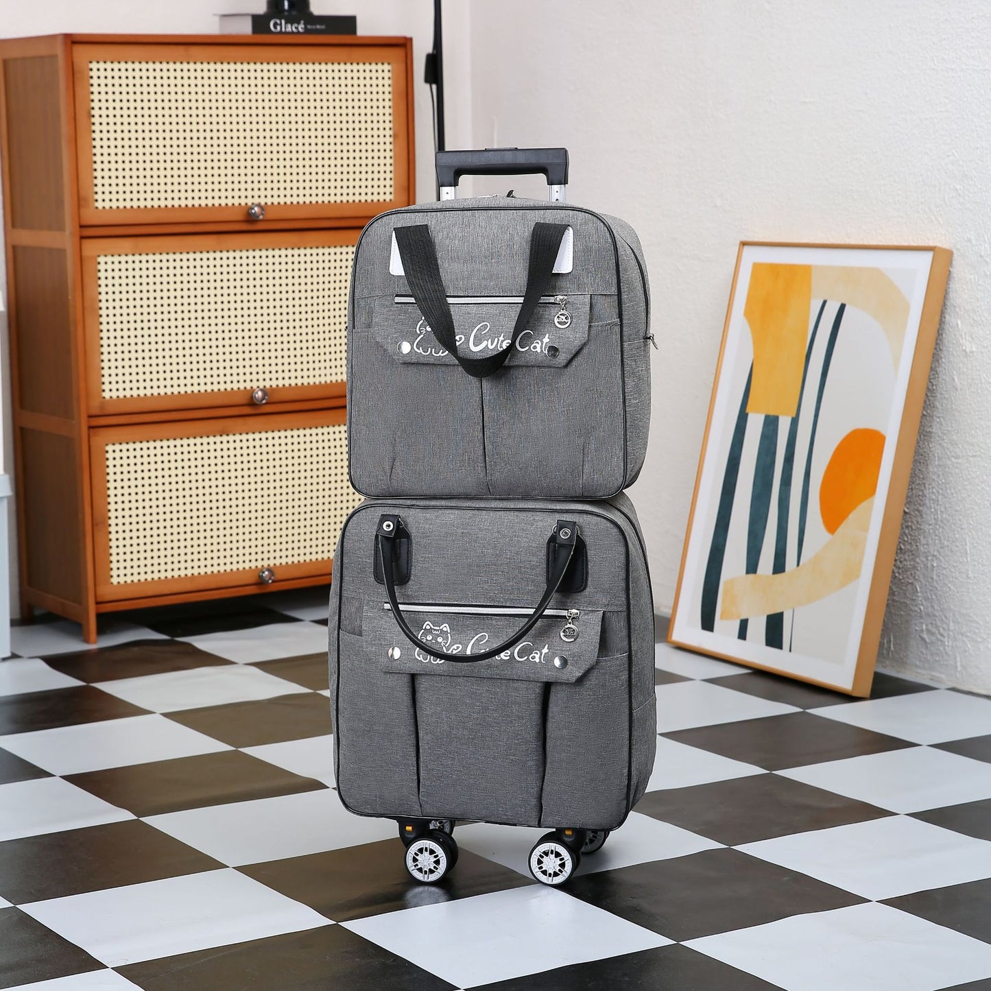 Creative Trendy Large Capacity Carry-on Folding Travel Bags