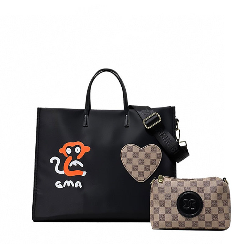 Women's Cloth Hand Shopping Fashion On One Tote Bags