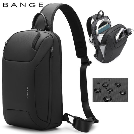 Men's Business Commute Large Capacity Korean Motorcycle Men's Chest Bags