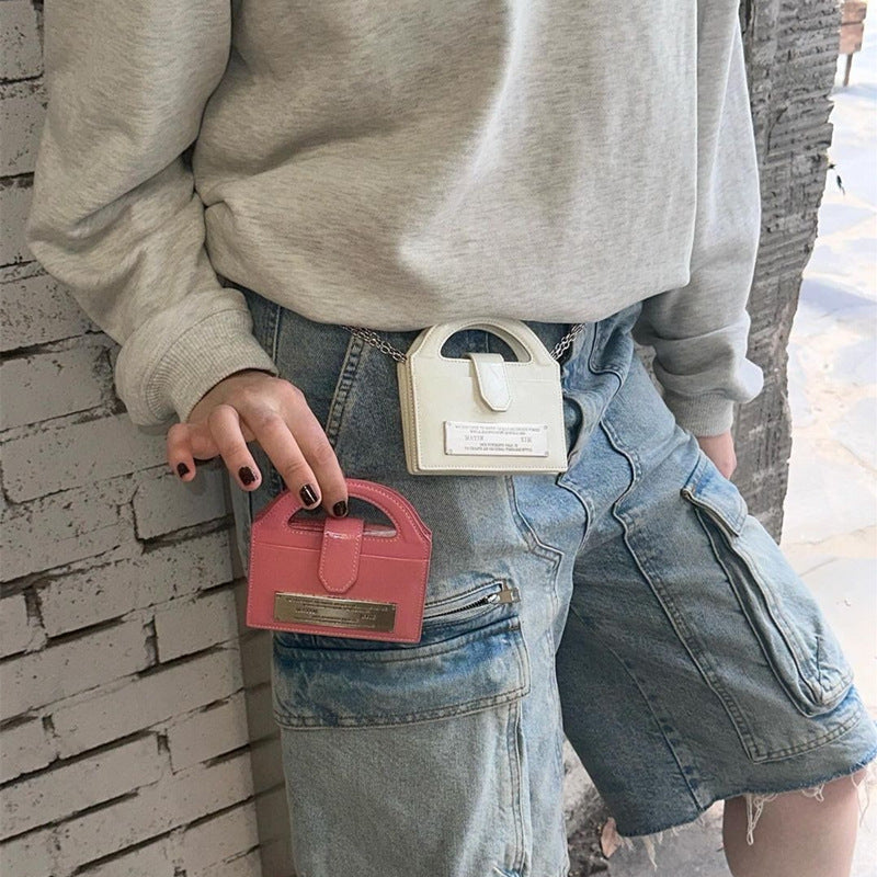 Women's Niche Fashion Mini Portable Chain Waste Small Square Bags