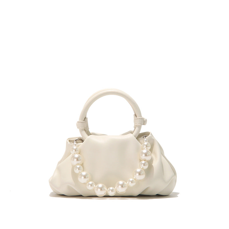 Cool Summer Soft Leather Design Pearl Crossbody Bags