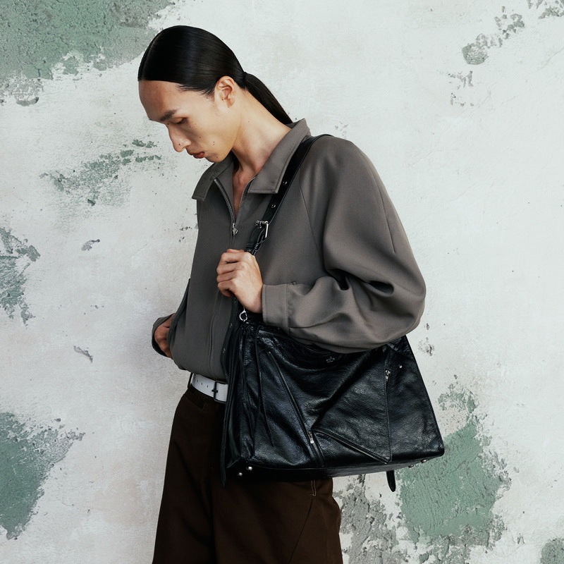 Genuine Leather Large Capacity Commuter Portable Shoulder Bags