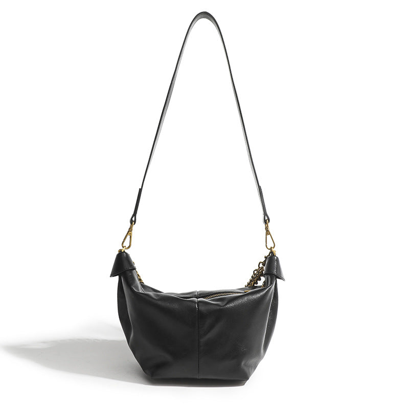 Women's Genuine Leather Designer Model Dumpling First Shoulder Bags