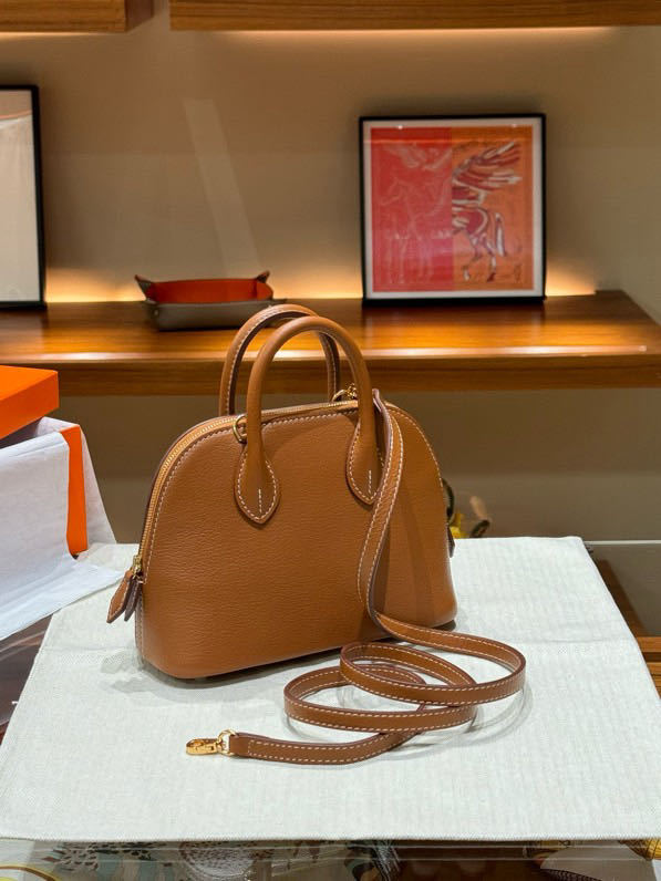 Women's Mini Sheepskin Shell Portable Bowling Leather Crossbody Bags