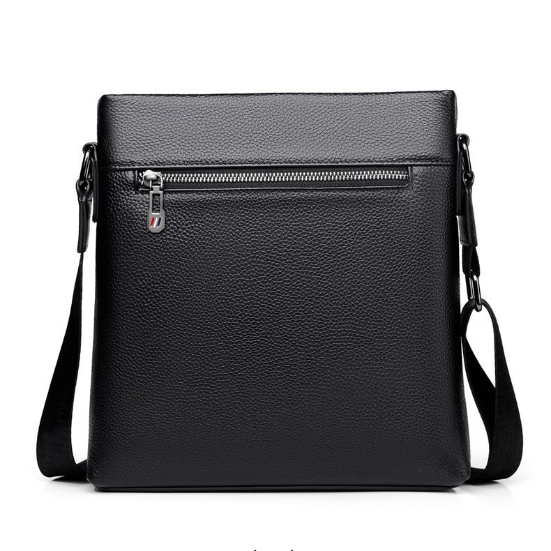 Men's First Layer Cowhide Leather Vertical Business Men's Shoulder Bags
