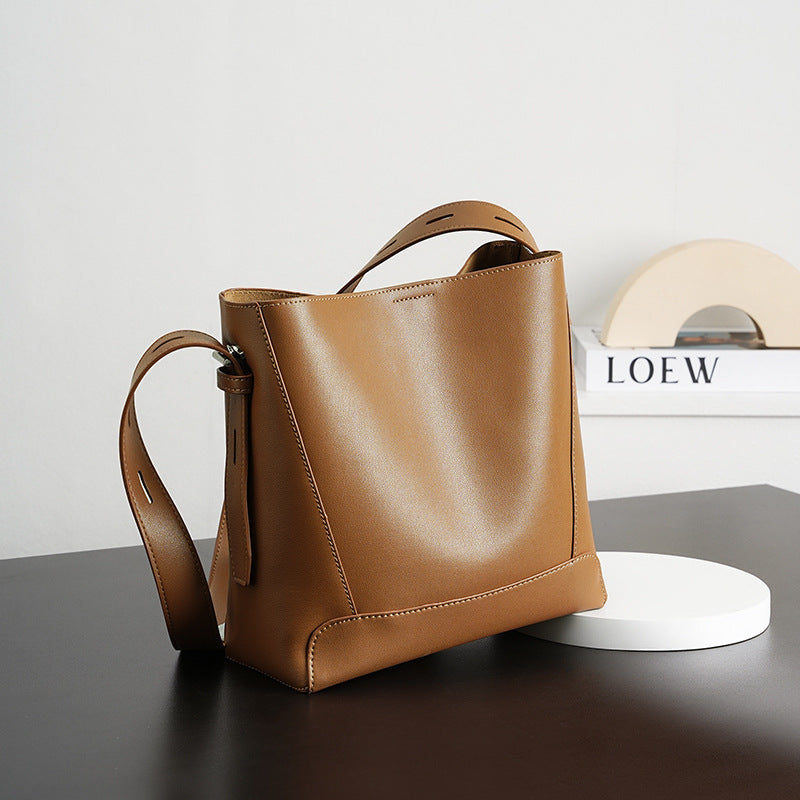 Women's Slouchy Trendy Genuine Leather High-grade Shoulder Bags