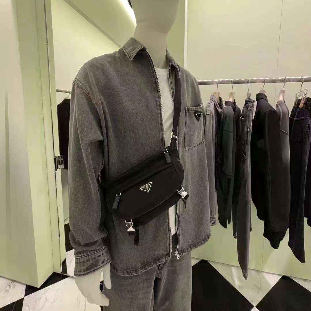 Men's P's Recycled Nylon Waterproof Parachute Mobile Men's Messenger Bags