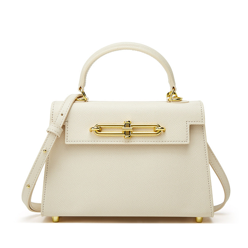 Fashion Genuine Leather Kelly Temperament Commute Handbags
