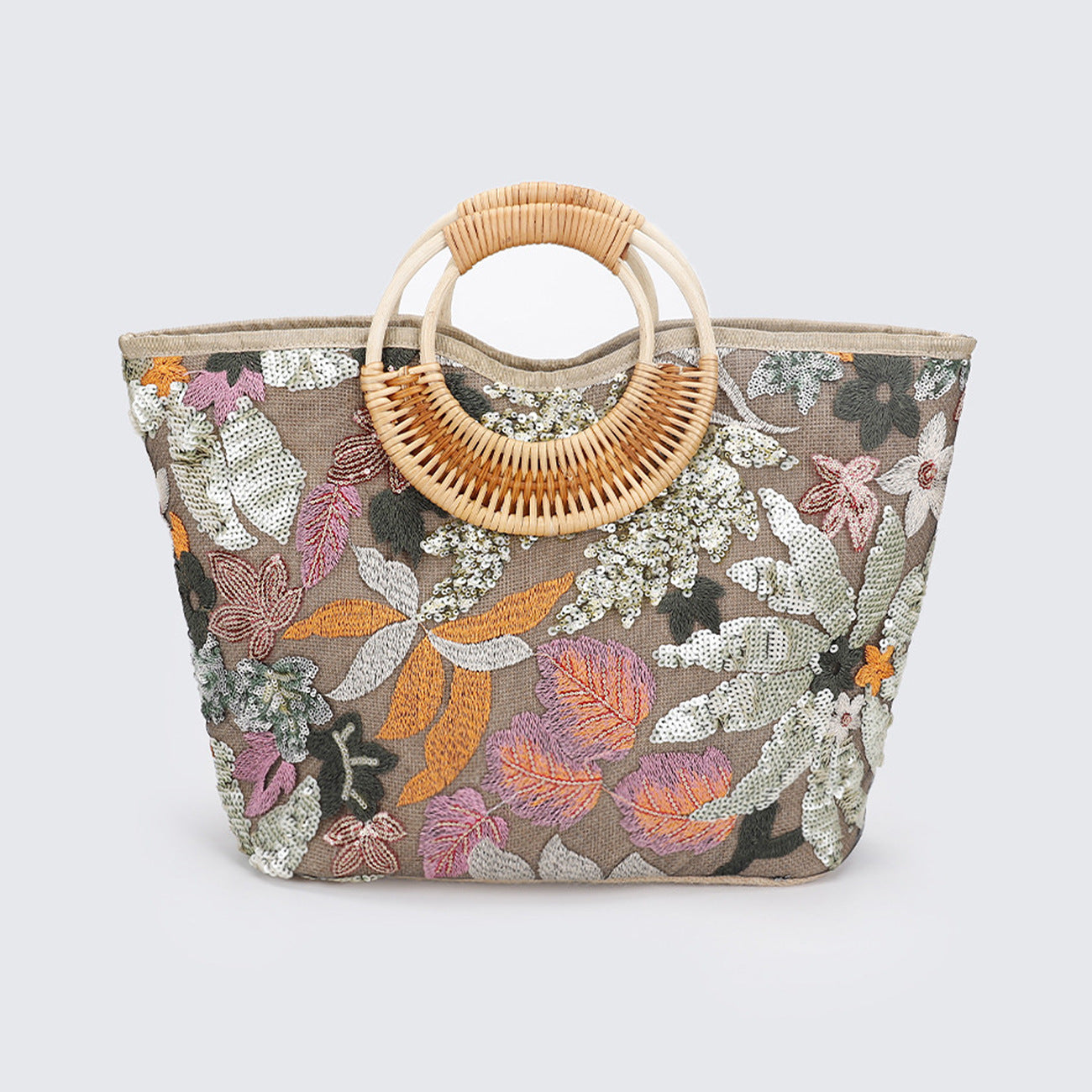 Women's Straw High-grade Niche Embroidered Large Capacity Tote Bags