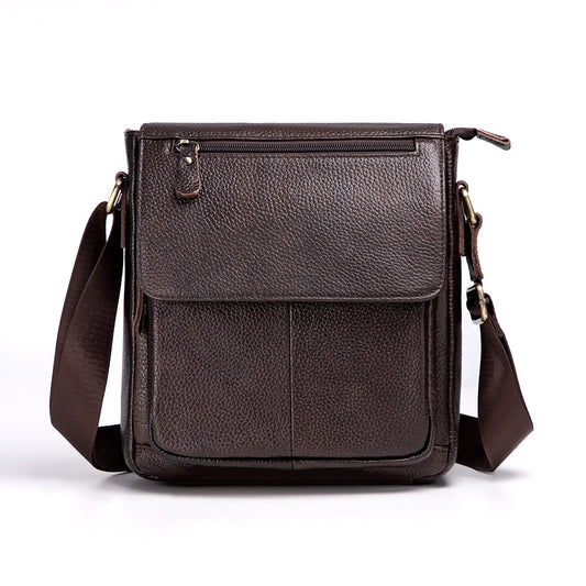 Men's Vintage Genuine Leather First Layer Cowhide Men's Messenger Bags