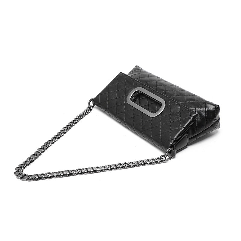 Women's Rhombus Folding Chain Versatile High Sense Bags