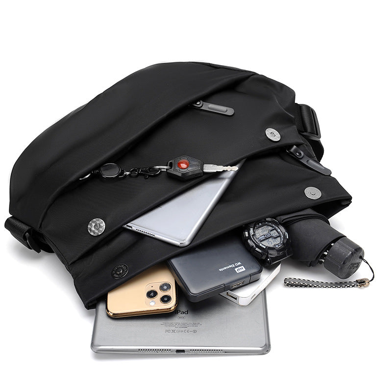 Men's Multifunctional Magnetic Snap Motorcycle Fashion Rand Men's Messenger Bags