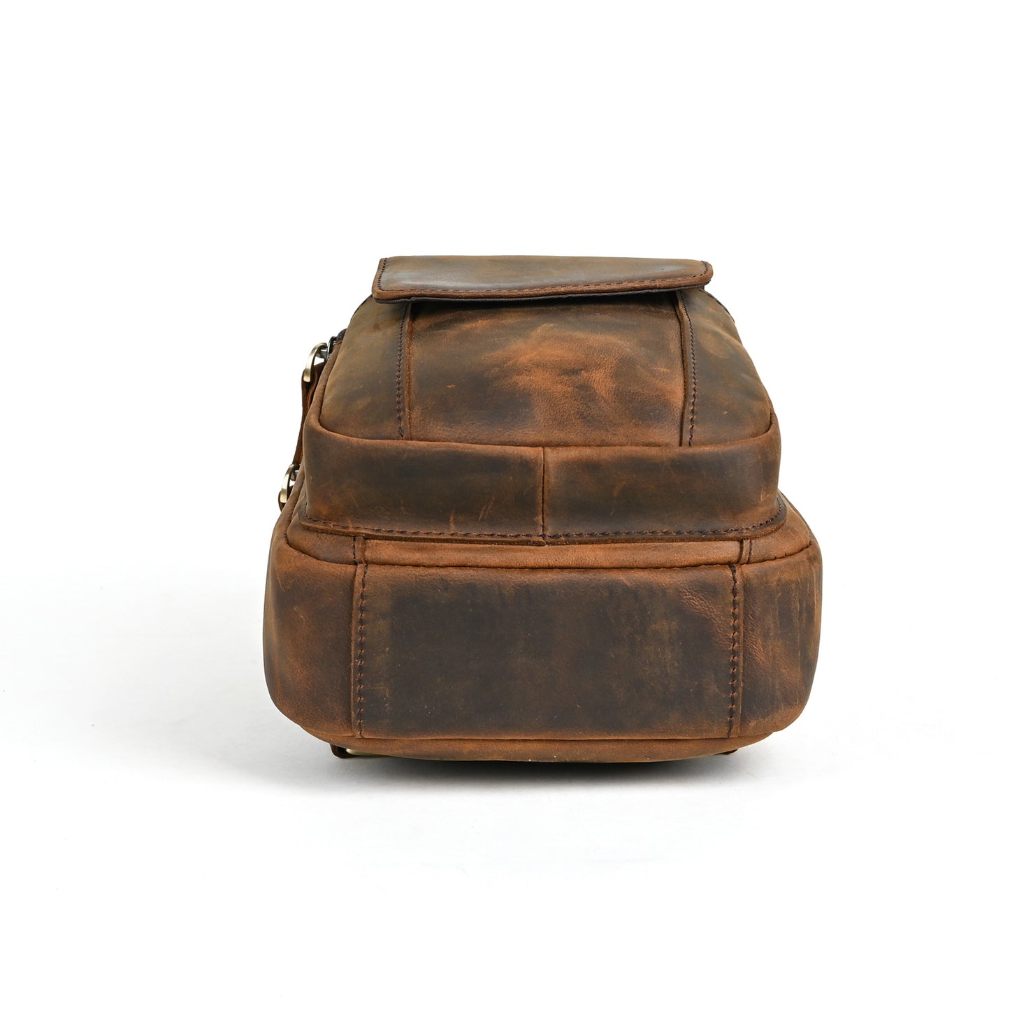 Ancient Hipster Crazy Horse Leather Retro Men's Chest Bags