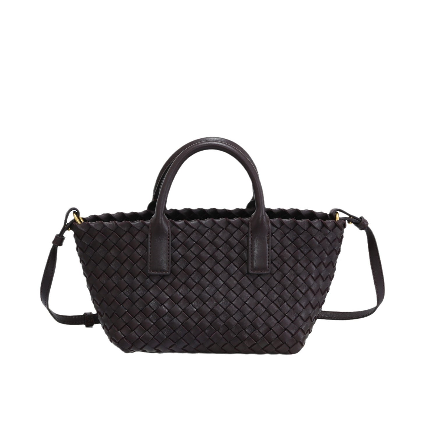 Women's Fashion Sheepskin Hand-woven Vegetable Basket Genuine Crossbody Bags