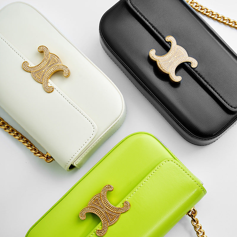 Women's Underarm Baguette Portable Chain For Handbags