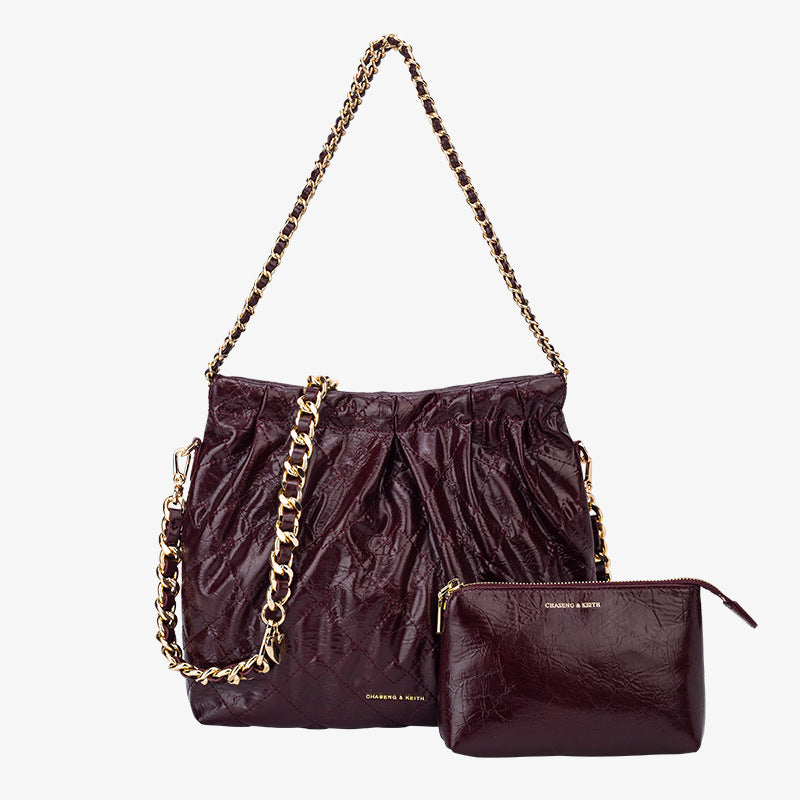 Female Large Capacity Totes High Sense Bucket Bags