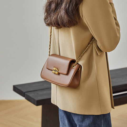 Women's Chain High-grade Underarm Genuine Leather Shoulder Bags