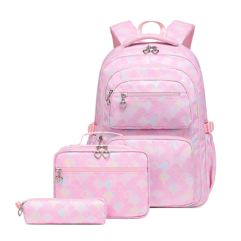 Children's Three-piece For Primary Printed Large Capacity Elementary School Students' Schoolbags