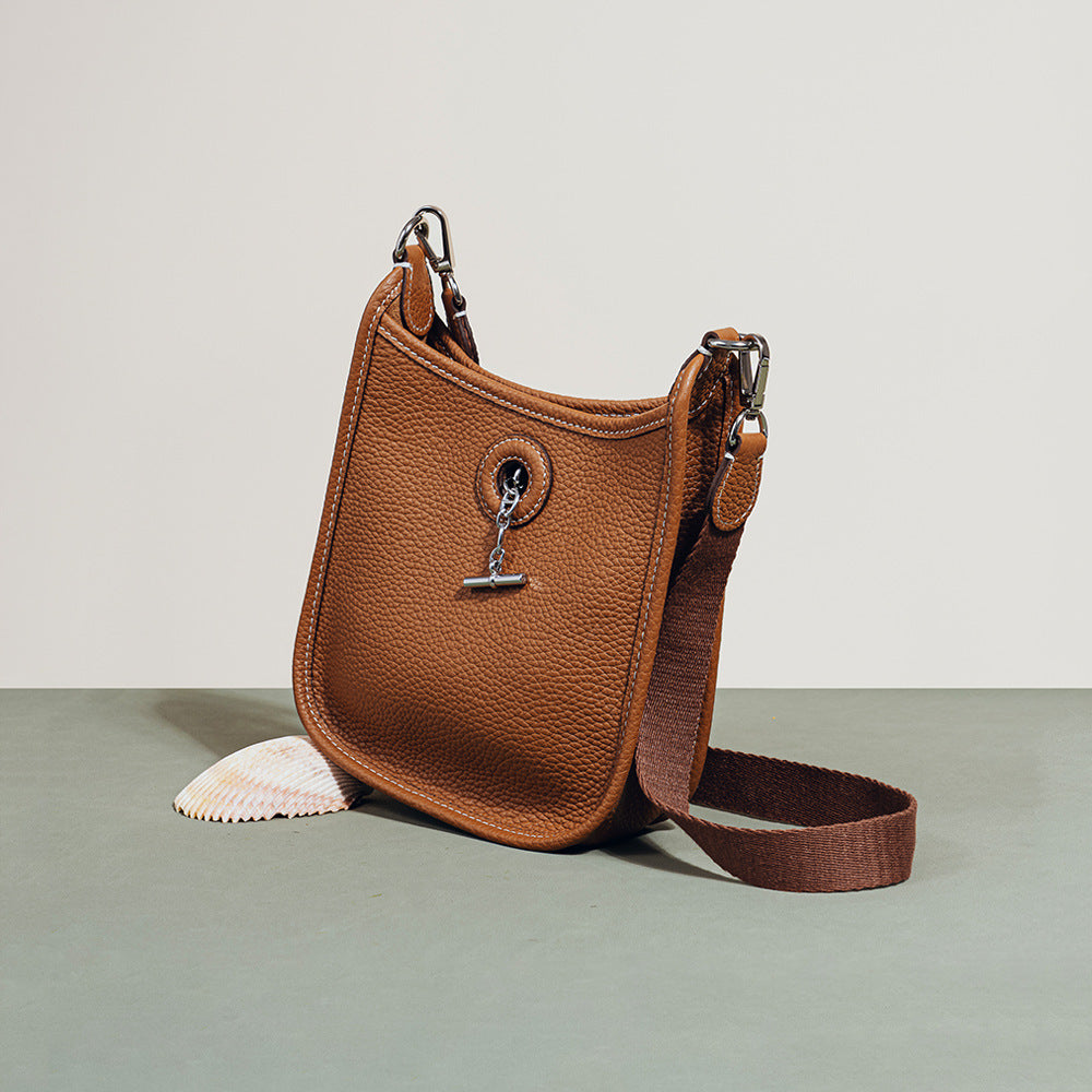 Vintage Korean Style Top Layer Cowhide Shoulder Bags