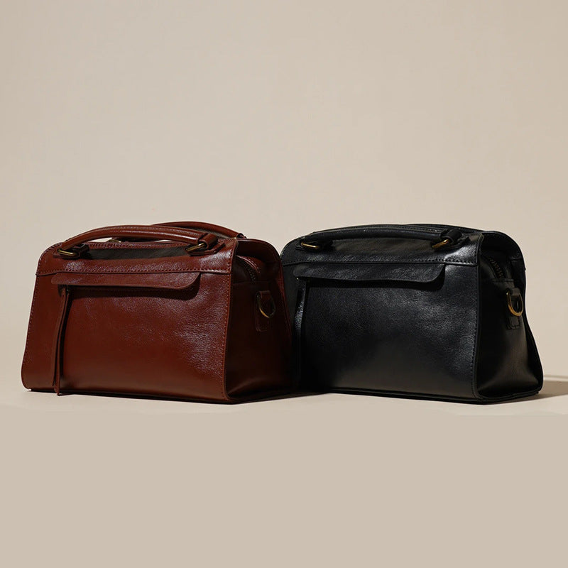 Women's Fashion High Sense Leather Simple Shoulder Bags