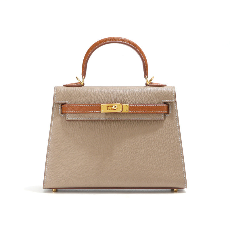 Women's Color Matching Second Generation Palm Print Shoulder Bags
