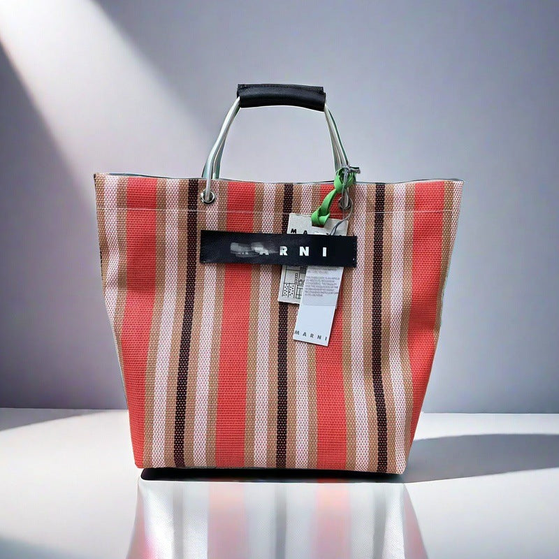Xi Straw Woven Leisure Shopping Colorful Handbags