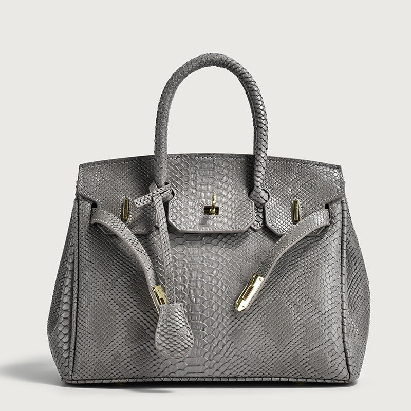 Women's Snakeskin Pattern Trendy Large Capacity Versatile Tote Bags