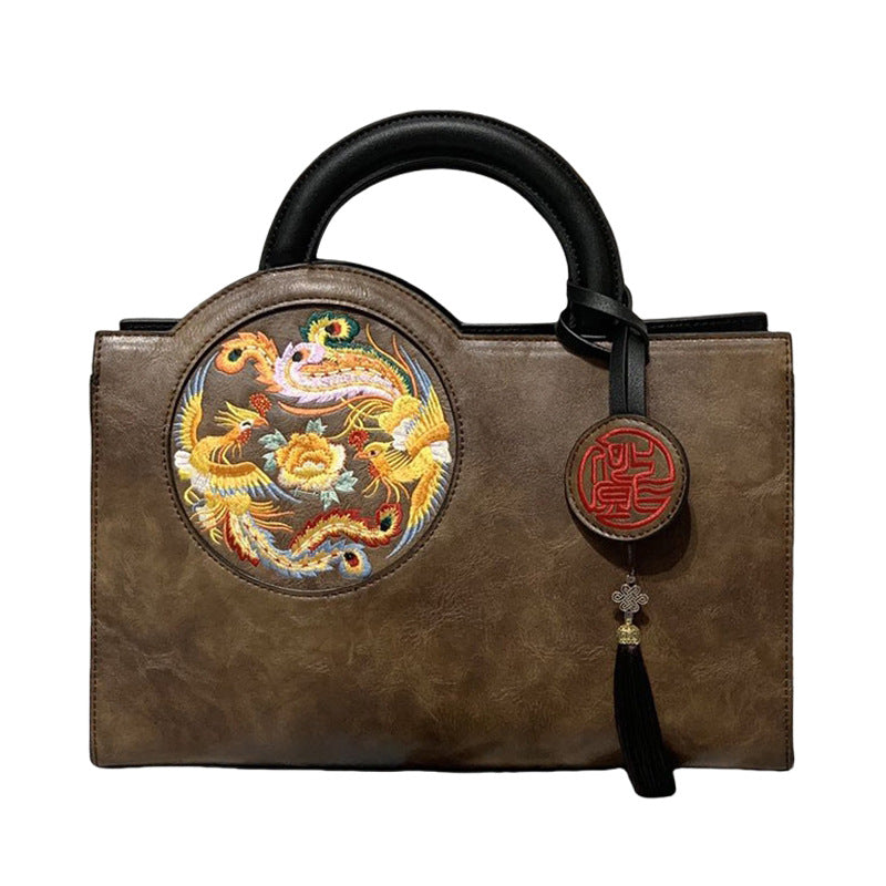Women's Retro Chinese Style Embroidery With Cheongsam Handbags