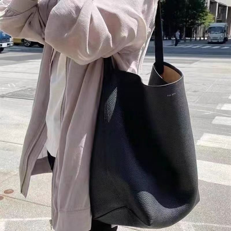 Women's Korean Commuter High-grade Big Soft Leather Shoulder Bags