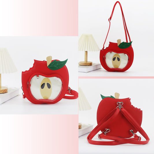 Trendy Apple Cartoon Commuter Cute Large Shoulder Bags