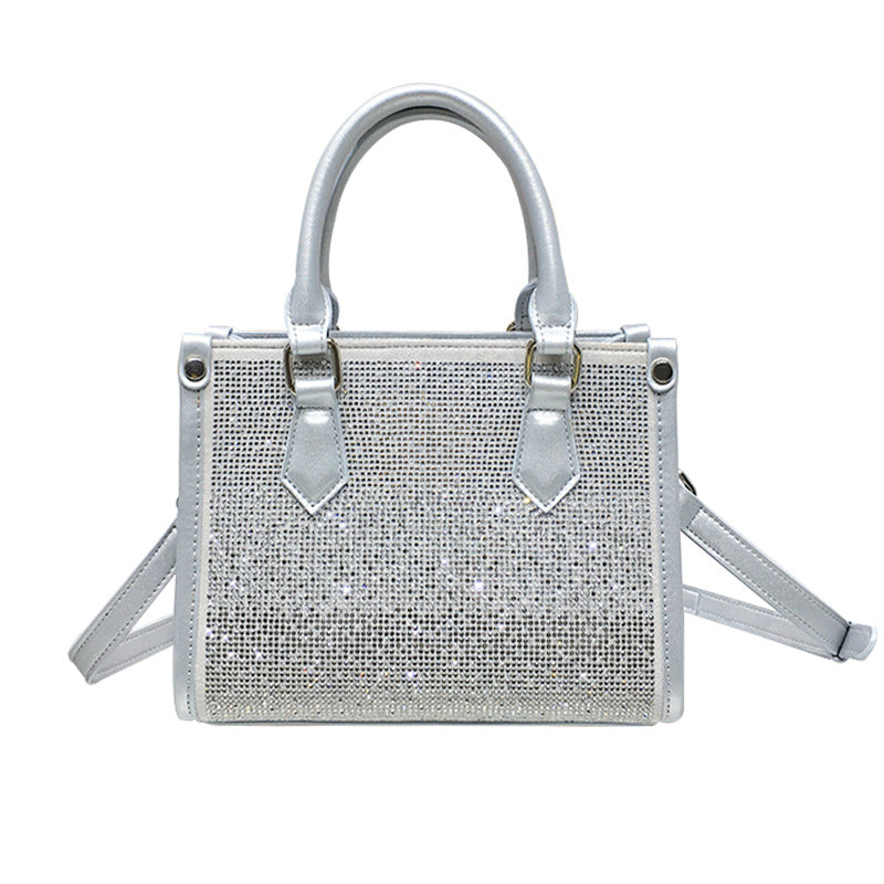 Women's Niche High-grade Gradient Rhinestone Large Capacity Handbags
