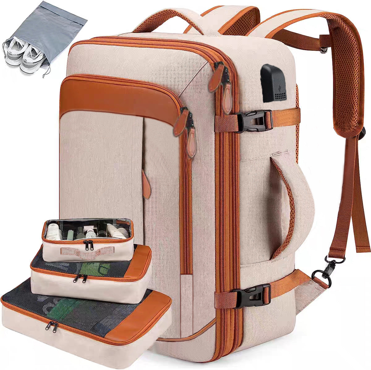 Business Large Capacity Stitching Contrast Color Sports Backpacks