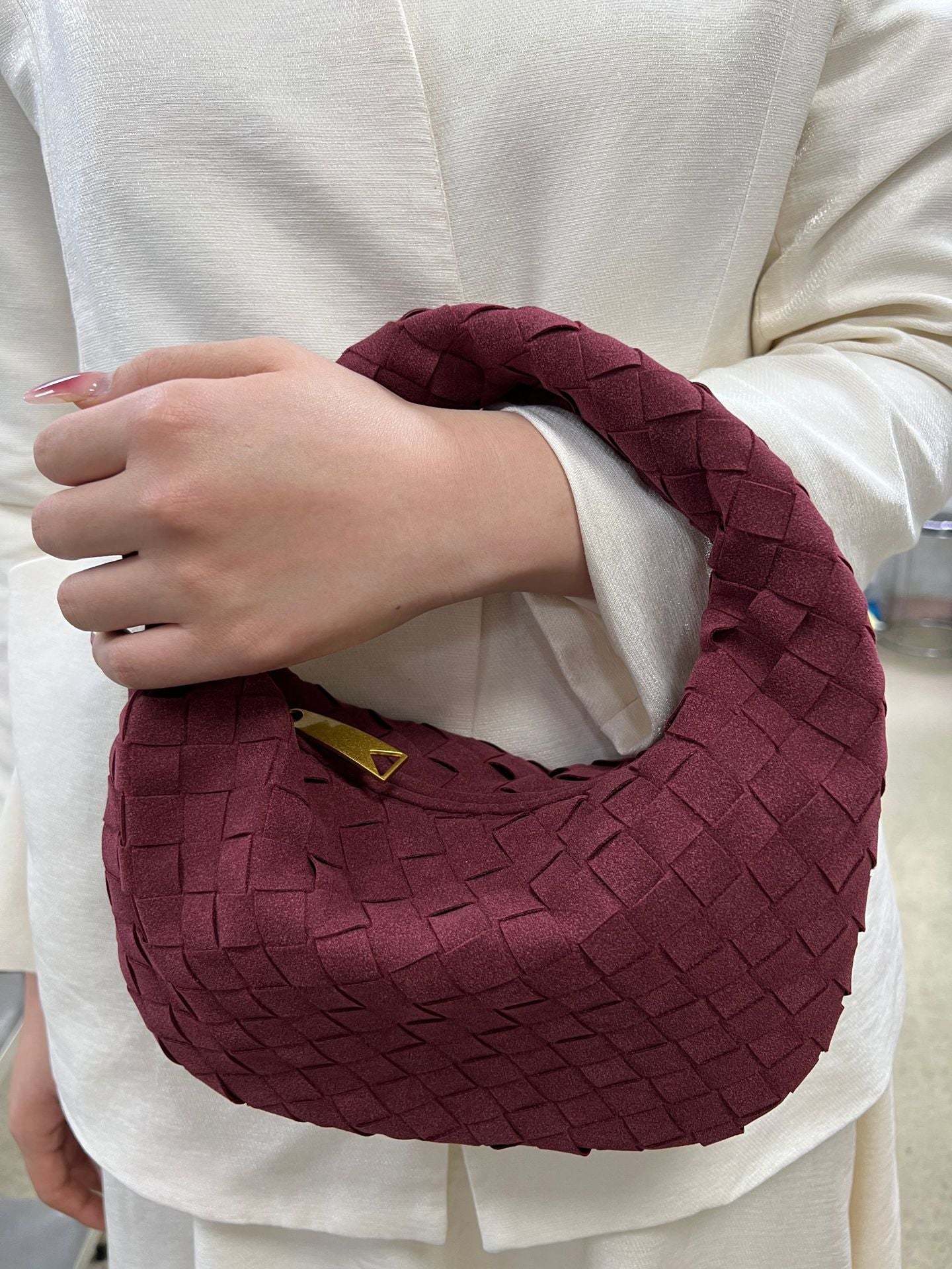 Frosted Woven Hand Handmade Horn Knotted Handbags