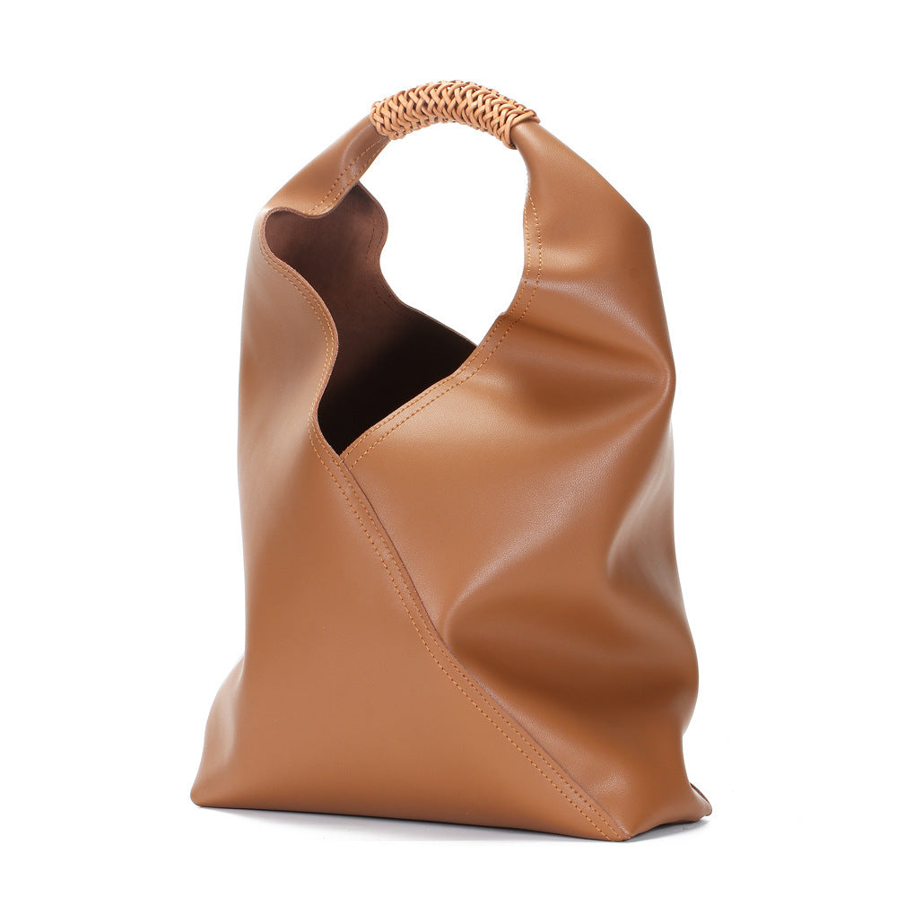 Women's Large Capacity Summer Genuine Leather Portable Tote Bags